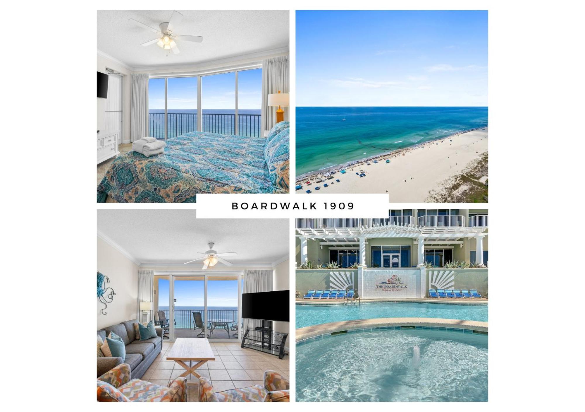 Boardwalk Beach Resort #1909 By Book That Condo パナマシティービーチ エクステリア 写真